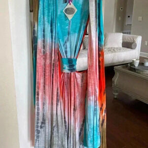 Yahada tie dyed vest-NWT